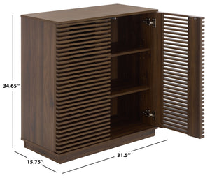 Moroto Modern 2-Door Sideboard With Durable Laminated Finish, Compact Storage Cabinet For Home Organizing