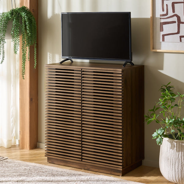 Moroto Modern 2-Door Sideboard With Durable Laminated Finish, Compact Storage Cabinet For Home Organizing