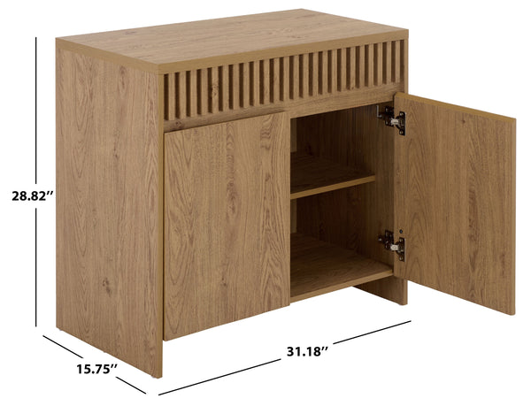 Masa Two-Door Sideboard 31.2" — Compact Contemporary Storage Cabinet With Shelves For Dining Room