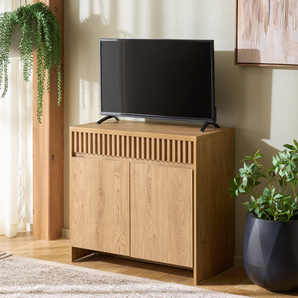 Masa Two-Door Sideboard 31.2" — Compact Contemporary Storage Cabinet With Shelves For Dining Room