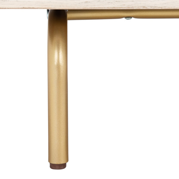 Safavieh Genevieve Media Stand - Mid-Century Modern Design With Glamorous Gold Legs For Stylish Living Rooms Black / White Washed MED5000B