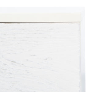 Safavieh Genevieve Media Stand - Mid-Century Modern Design With Glamorous Gold Legs For Stylish Living Rooms Cream / White Washed MED5000D
