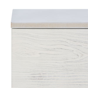 Safavieh Genevieve Media Stand - Mid-Century Modern Design With Glamorous Gold Legs For Stylish Living Rooms Grey / White Washed MED5000E