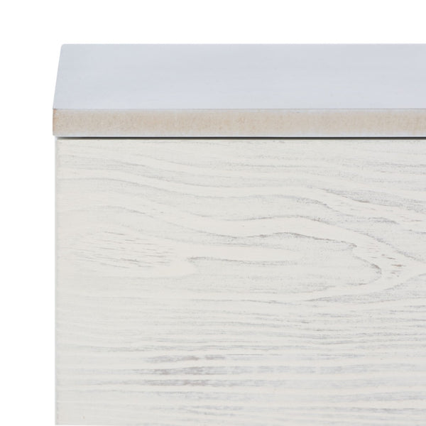Safavieh Genevieve Media Stand - Mid-Century Modern Design With Glamorous Gold Legs For Stylish Living Rooms Grey / White Washed MED5000E