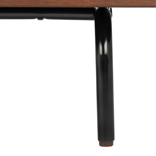 Safavieh Genevieve Media Stand - Mid-Century Modern Design With Glamorous Gold Legs For Stylish Living Rooms Black / Walnut MED5000F