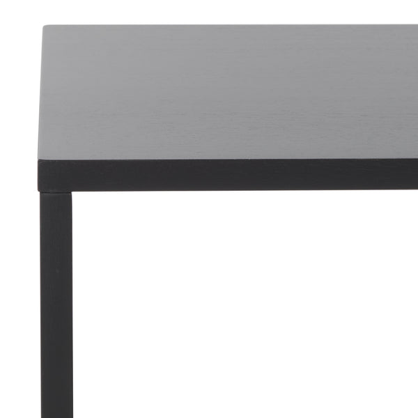 Safavieh Cricket Open Shelf Media Stand - Elegant Mahogany Wood Design For Stylish Entertainment Organization Black Mahogany Wood,Pb,Acacia Veneer Med5002b