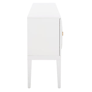 Safavieh Riya Chic 3-Door Sideboard With Gold-Tone Accents & Adjustable Shelves For Stylish Organization MED5005A