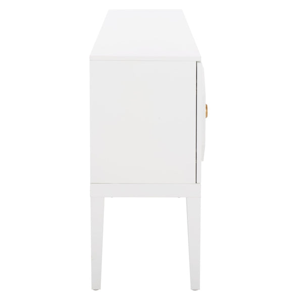 Safavieh Riya Chic 3-Door Sideboard With Gold-Tone Accents & Adjustable Shelves For Stylish Organization MED5005A
