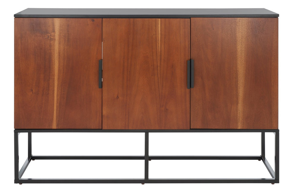 Safavieh Vance 3-Door Sideboard With Adjustable Shelves - Stylish Mahogany Storage For Modern Living Spaces MED5007A