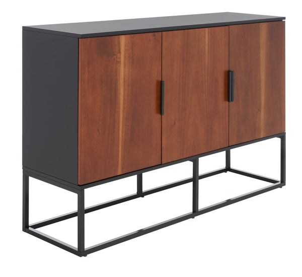 Safavieh Vance 3-Door Sideboard With Adjustable Shelves - Stylish Mahogany Storage For Modern Living Spaces MED5007A