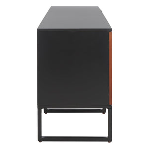 Safavieh Vance Modern Industrial Media Stand With 1 Door, 2 Drawers & 2 Shelves For Stylish Storage Solutions MED5008A