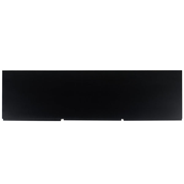 Safavieh Zadie Modern Coastal Elegance Rattan Sideboard With Two Shelves For Stylish Storage Solutions Black With Natural Rattan / Gold Legs MED5010A
