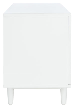 Safavieh Tay 3-Shelf Media Stand: Retro-Chic Design With Chevron Pattern, Storage & Style For Your Living Room MED5012A