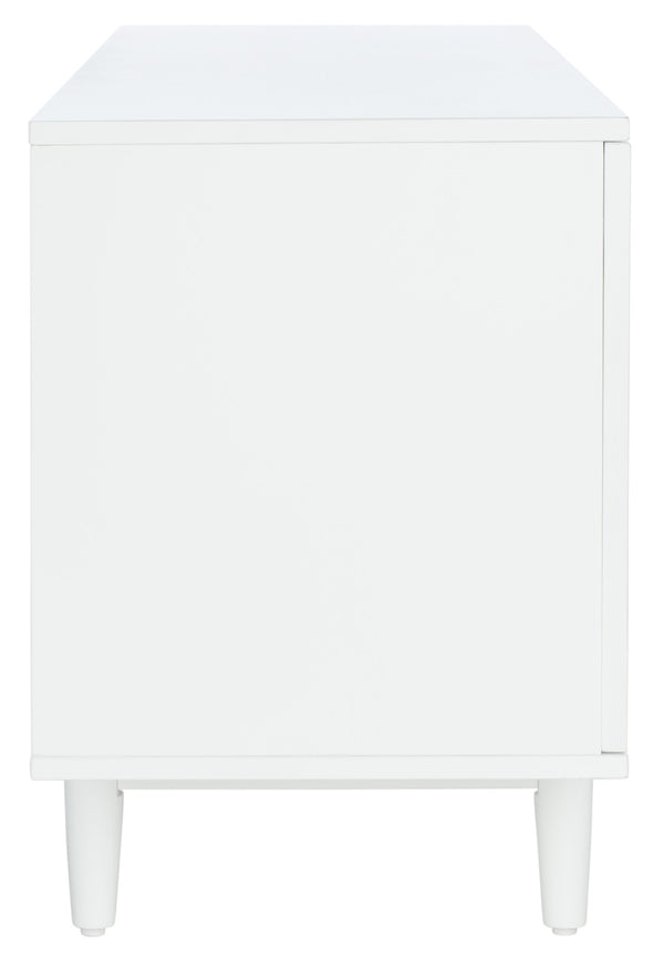 Safavieh Tay 3-Shelf Media Stand: Retro-Chic Design With Chevron Pattern, Storage & Style For Your Living Room MED5012A