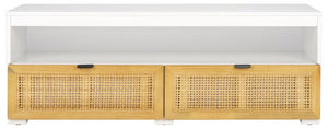 Safavieh Theon 2 Drawer Media Stand White / Natural MED5015A