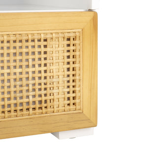 Safavieh Theon 2 Drawer Media Stand White / Natural MED5015A