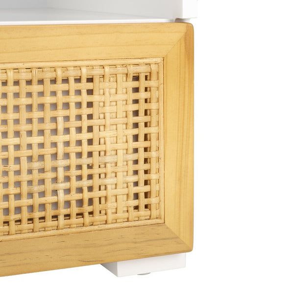 Safavieh Theon 2 Drawer Media Stand White / Natural MED5015A