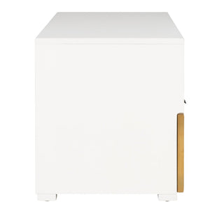 Safavieh Theon 2 Drawer Media Stand White / Natural MED5015A