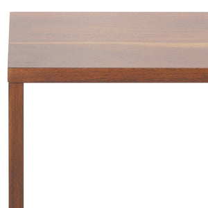 Safavieh Cricket 4 Open Shelf Media Stand - Elegant Black Mahogany Design For Stylish Home Entertainment Spaces Natural Acacia Mahogany Wood,Pb,Gemelina Veneer Med5016a