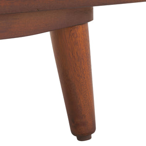 Safavieh Cricket 4 Open Shelf Media Stand - Elegant Black Mahogany Design For Stylish Home Entertainment Spaces Natural Acacia Mahogany Wood,Pb,Gemelina Veneer Med5016a