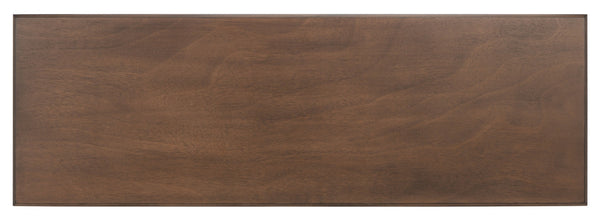 Safavieh Ozark Farmhouse-Style Media Stand With 2 Doors & Open Shelves For Organized Living Room Storage Brown MED5700C