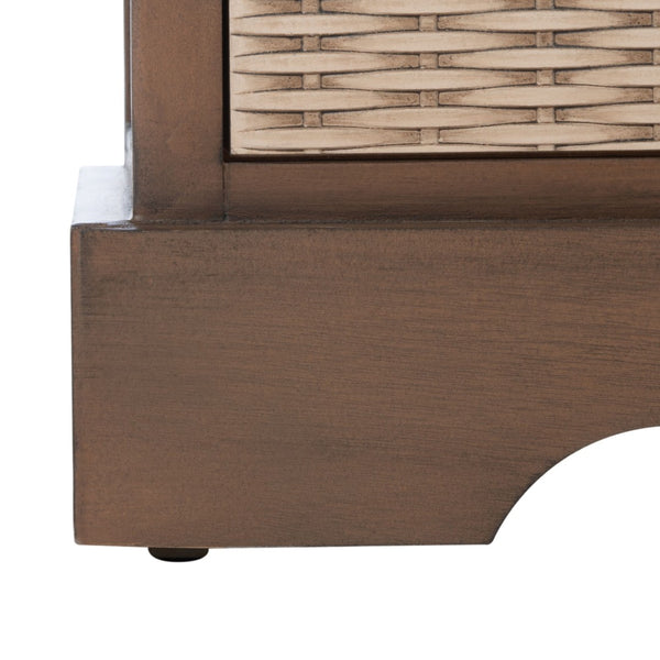 Safavieh Landers Farmhouse 4 Drawer Media Stand With Open Shelves For Stylish Living Room Organization MED5704C
