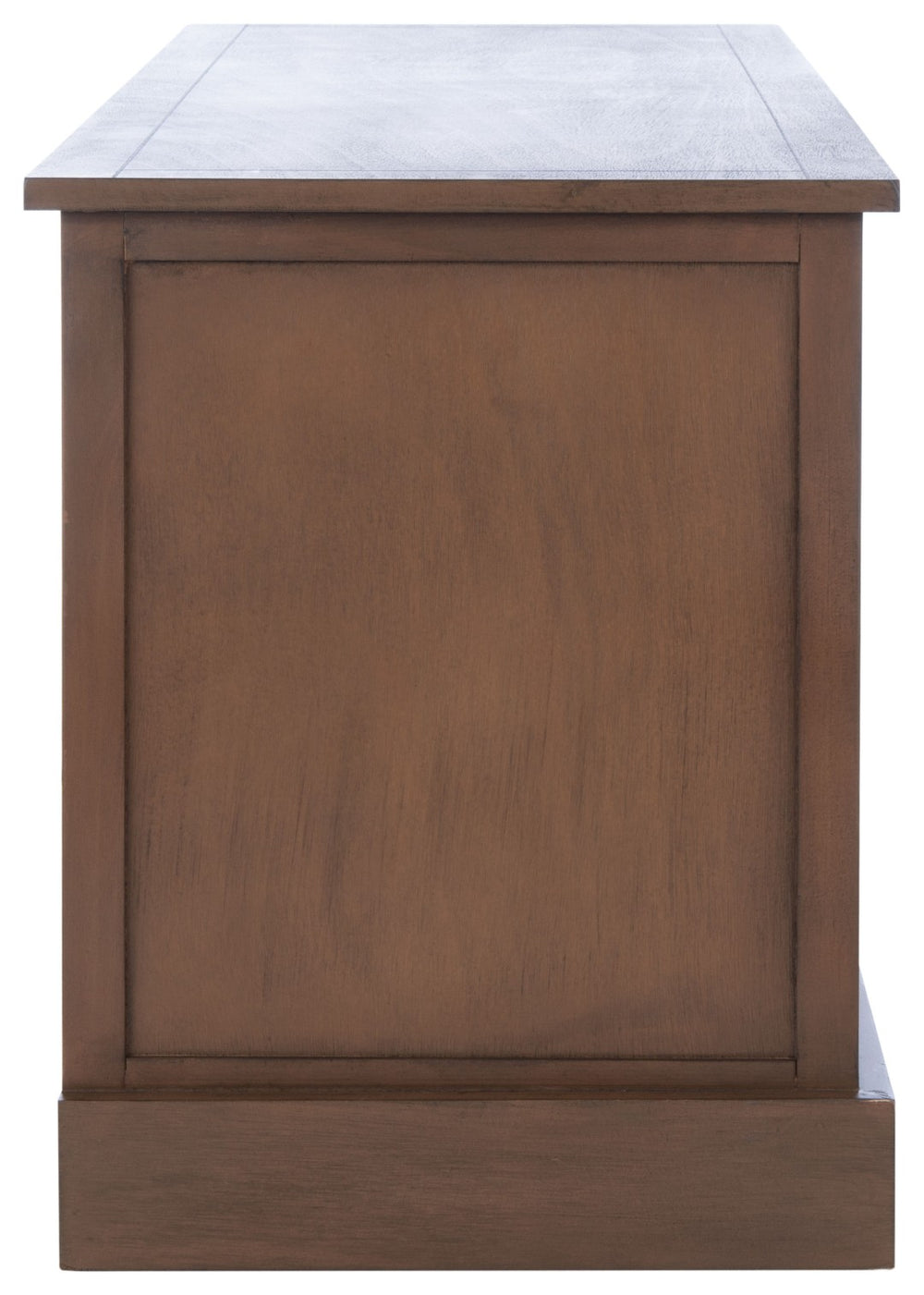 Safavieh Landers Farmhouse 4 Drawer Media Stand With Open Shelves For Stylish Living Room Organization MED5704C