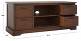 Safavieh Filbert 4 Drawer Media Stand Brown MED5705C