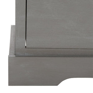 Safavieh Filbert 4 Drawer Media Stand - Elegant Whitewashed Grey Finish, Modern Minimalist Design For Your Space MED5705D