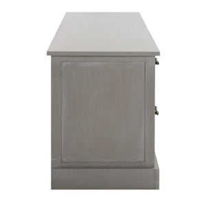 Safavieh Filbert 4 Drawer Media Stand - Elegant Whitewashed Grey Finish, Modern Minimalist Design For Your Space MED5705D