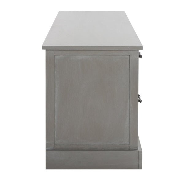 Safavieh Filbert 4 Drawer Media Stand - Elegant Whitewashed Grey Finish, Modern Minimalist Design For Your Space MED5705D