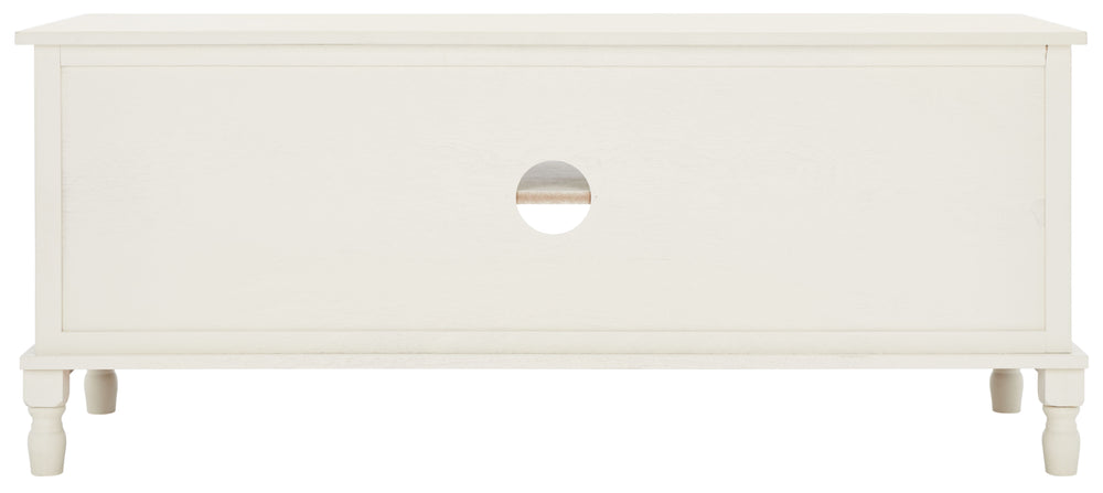 Safavieh Halton 2 Door 1 Shelf Media Stand Distressed White MED5706A