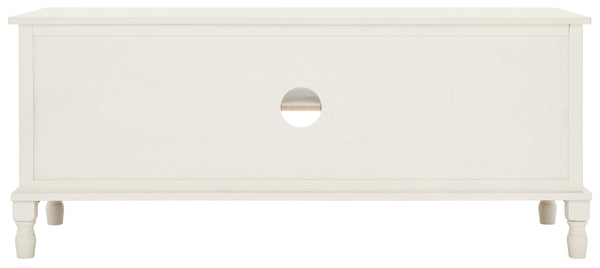 Safavieh Halton 2 Door 1 Shelf Media Stand Distressed White MED5706A