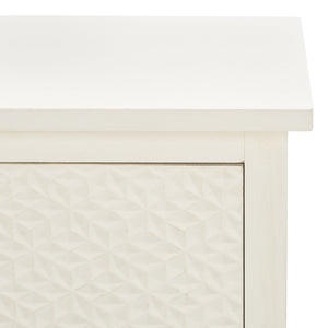 Safavieh Halton 2 Door 1 Shelf Media Stand Distressed White MED5706A