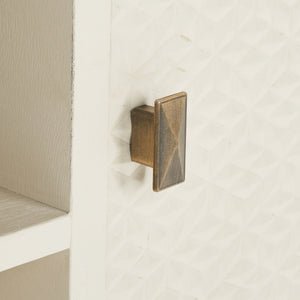 Safavieh Halton 2 Door 1 Shelf Media Stand Distressed White MED5706A