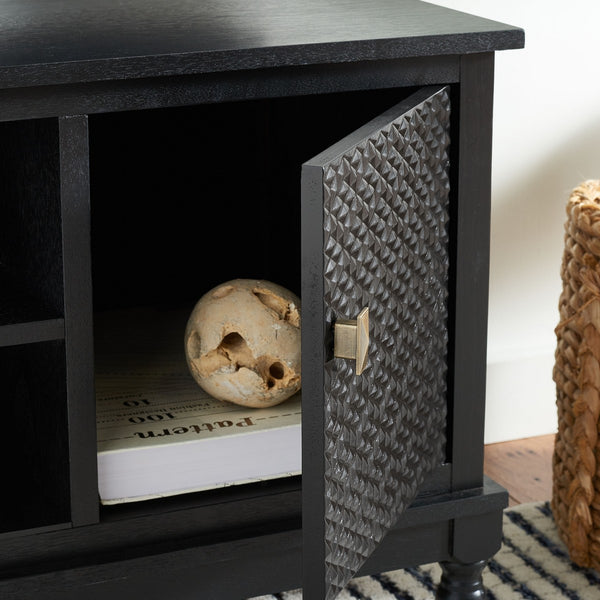 Safavieh Halton 2 Door 1 Shelf Media Stand Black MED5706B