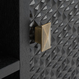 Safavieh Halton 2 Door 1 Shelf Media Stand Black MED5706B