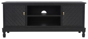 Safavieh Halton 2 Door 1 Shelf Media Stand Black MED5706B