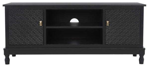 Safavieh Halton 2 Door 1 Shelf Media Stand Black MED5706B