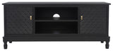 Safavieh Halton 2 Door 1 Shelf Media Stand Black MED5706B