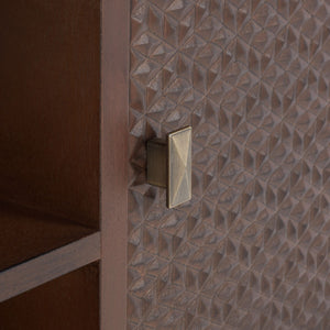 Safavieh Halton 2 Door 1 Shelf Media Stand Brown MED5706C