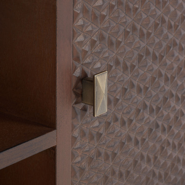 Safavieh Halton 2 Door 1 Shelf Media Stand Brown MED5706C