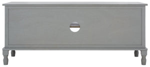 Safavieh Ryder Timeless 2-Door Media Stand With Striated Detail For Organizing Your Entertainment Space Distressed Grey MED5707C