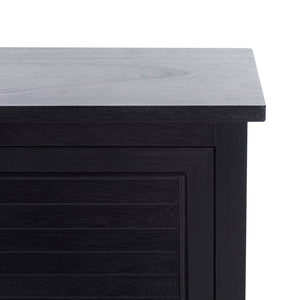 Safavieh Tate Media Stand With Two Doors And Open Shelf - Ideal Storage Solution For Home Entertainment Areas Black MED5708B