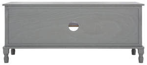 Safavieh Tate Media Stand With Two Doors And Open Shelf - Ideal Storage Solution For Home Entertainment Areas Distressed Grey MED5708C