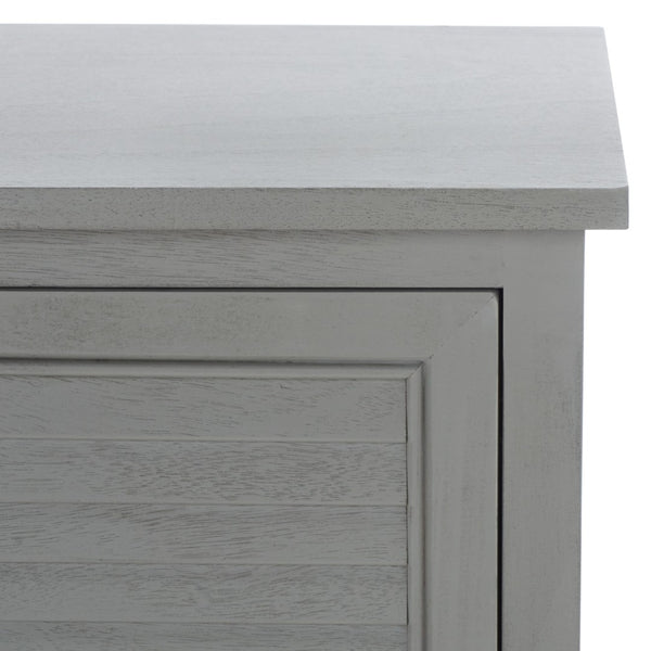 Safavieh Tate Media Stand With Two Doors And Open Shelf - Ideal Storage Solution For Home Entertainment Areas Distressed Grey MED5708C