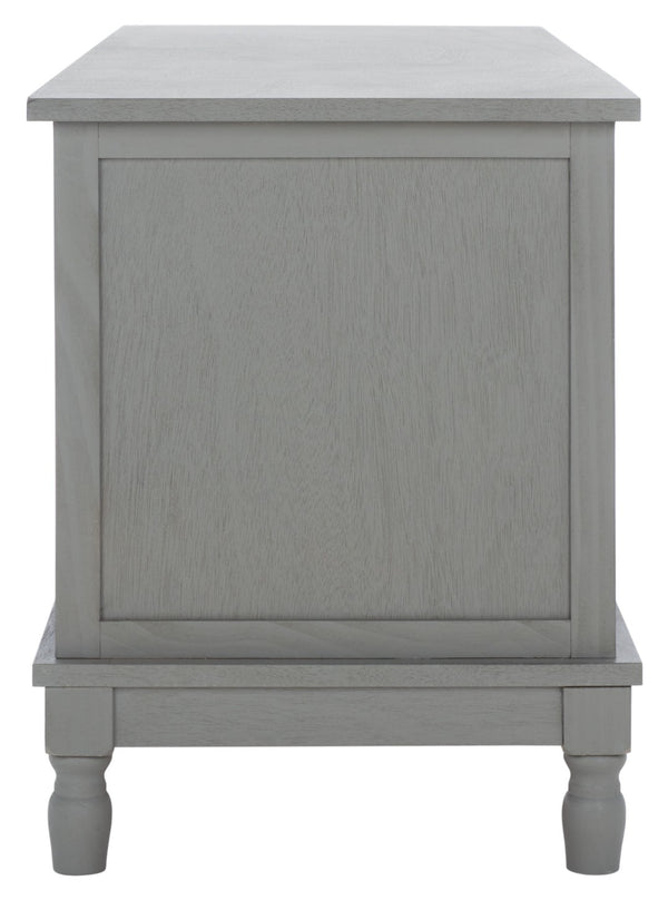 Safavieh Tate Media Stand With Two Doors And Open Shelf - Ideal Storage Solution For Home Entertainment Areas Distressed Grey MED5708C