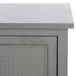 Safavieh Haines 2-Door Media Stand With Shelf – Timeless Design For Modern Living Rooms And Compact Spaces Distressed Grey MED5709B