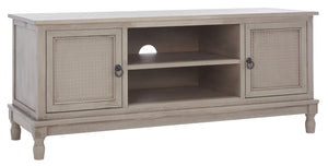 Safavieh Haines 2-Door Media Stand With Shelf – Timeless Design For Modern Living Rooms And Compact Spaces Greige MED5709C