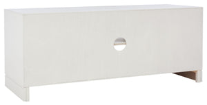 Safavieh Aliyah Rustic Farmhouse Media Stand With Enclosed Storage And Open Shelf For Modern Interiors White MED5710D